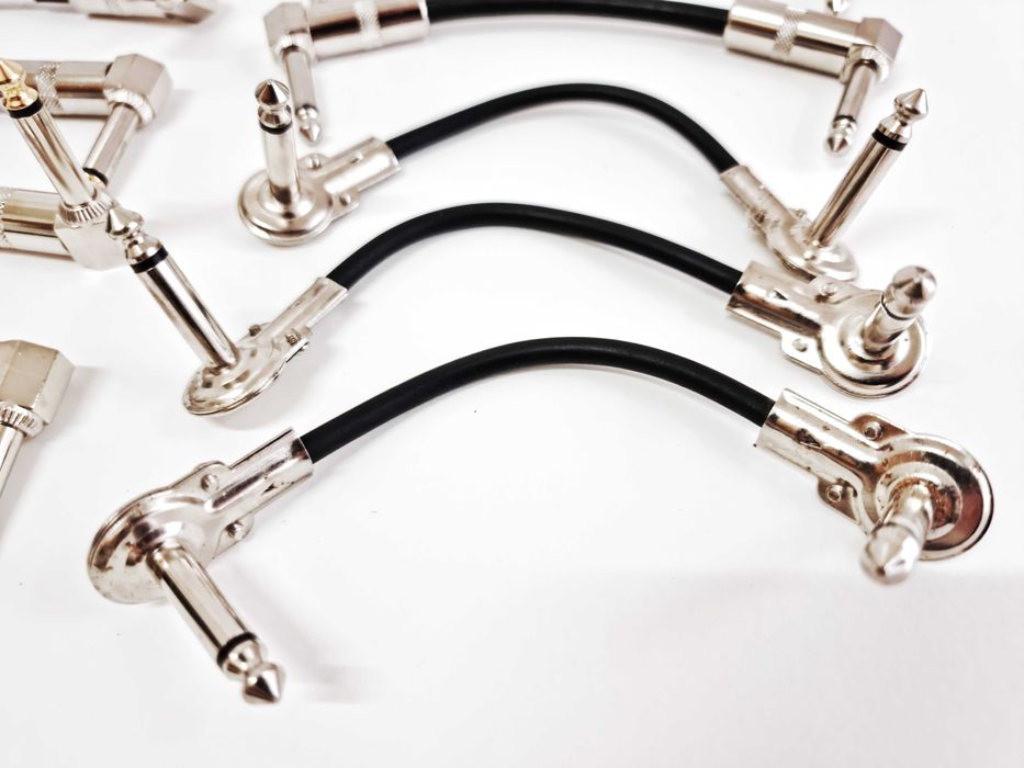 22 cabos de ligação para pedais de guitarra, baixo e sintetizadores