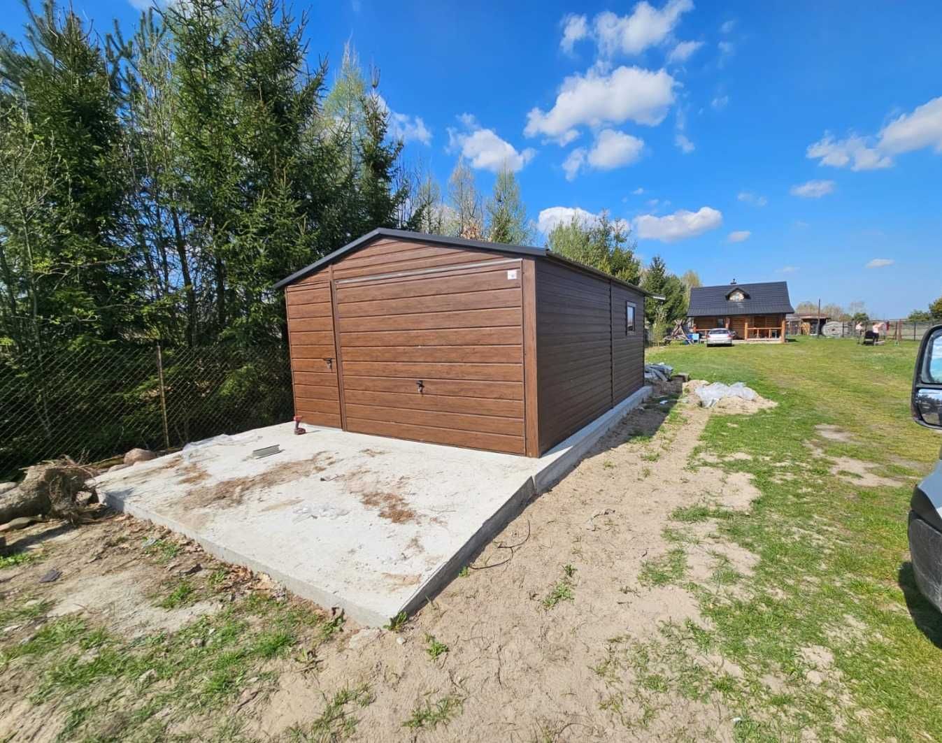 Garaż blaszany 3x5m 2X3 Blaszaki 4x5 6x5 6X6 Magazyn Garaż blaszak 7x8