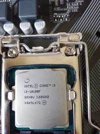 Płyta główna z procesorem Intel core i 3 10100f i ranem 8gb