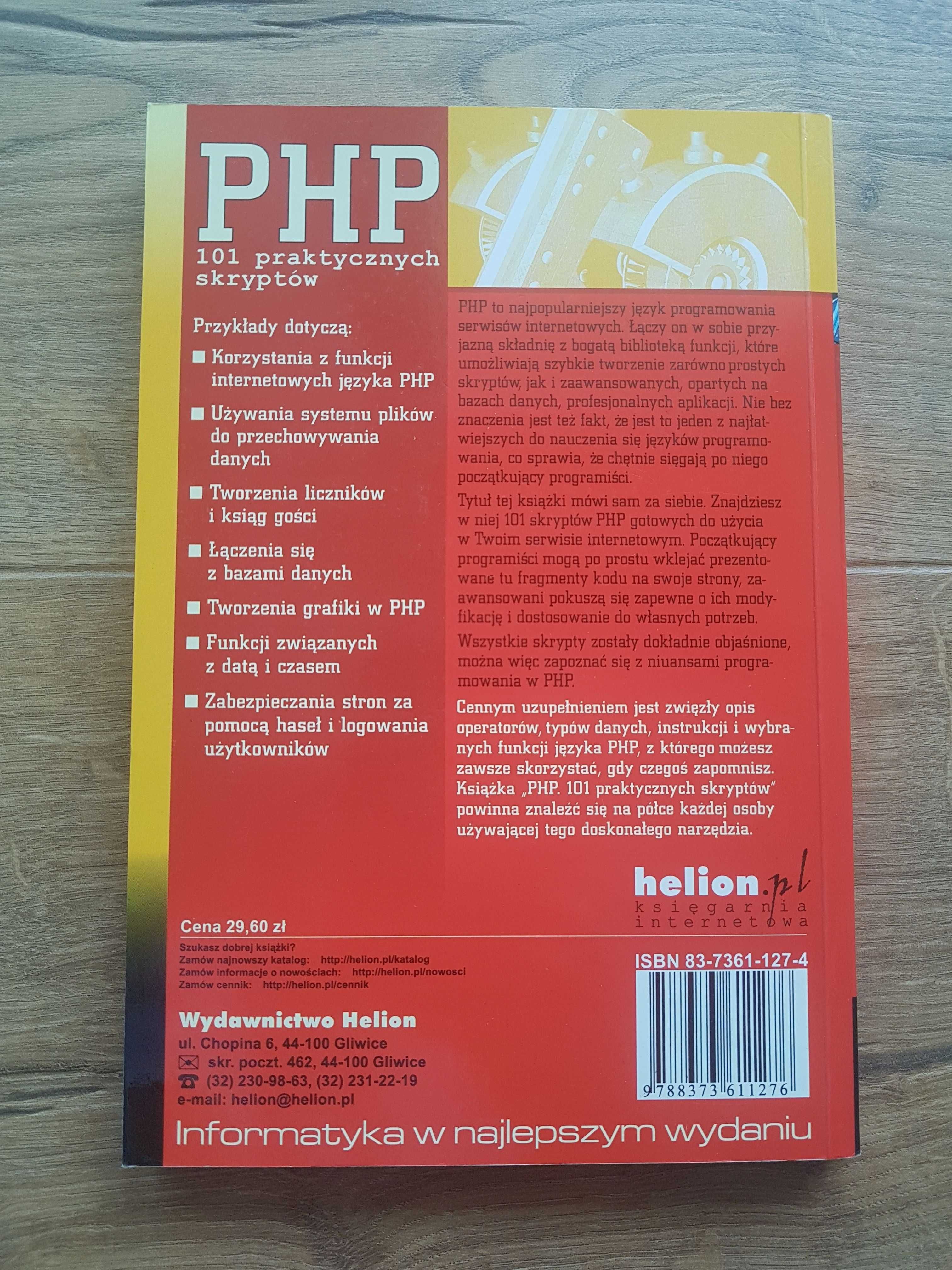 PHP. 101 praktycznych skryptów. Marcin Lis