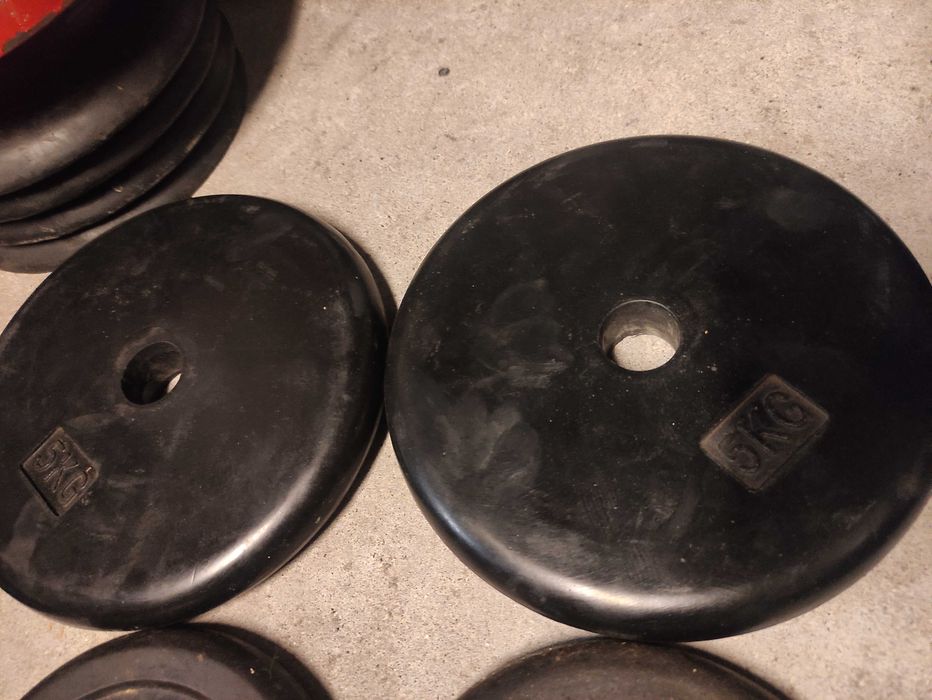 Obciążenie żeliwne ogumowane 2x5kg fi 29mm