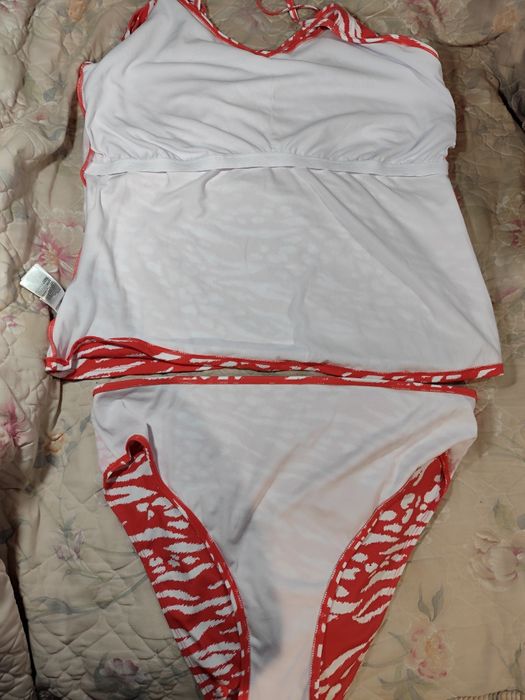 Шикарний стильний купальник танкіні майка та плавки в басейн пляж вели