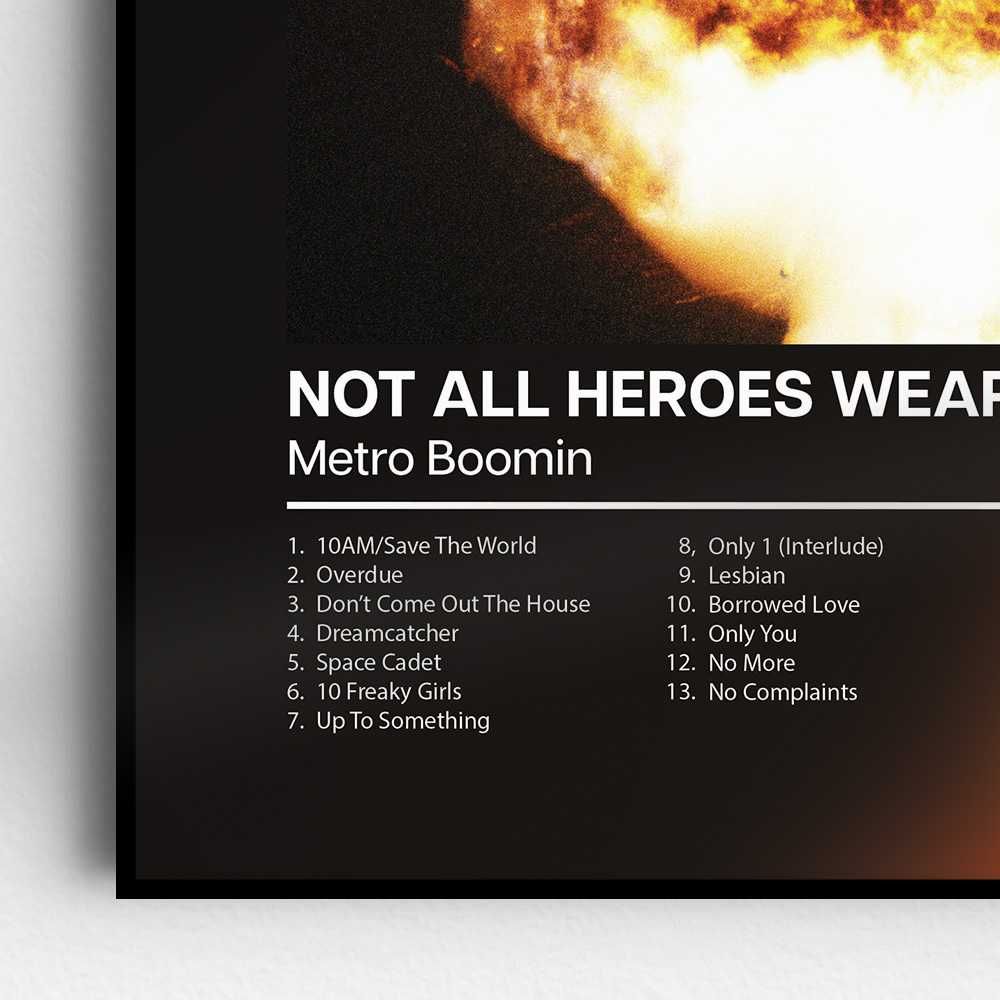Plakat Metro Boomin Not All Heroes Wear Capes 40 x 50 cm