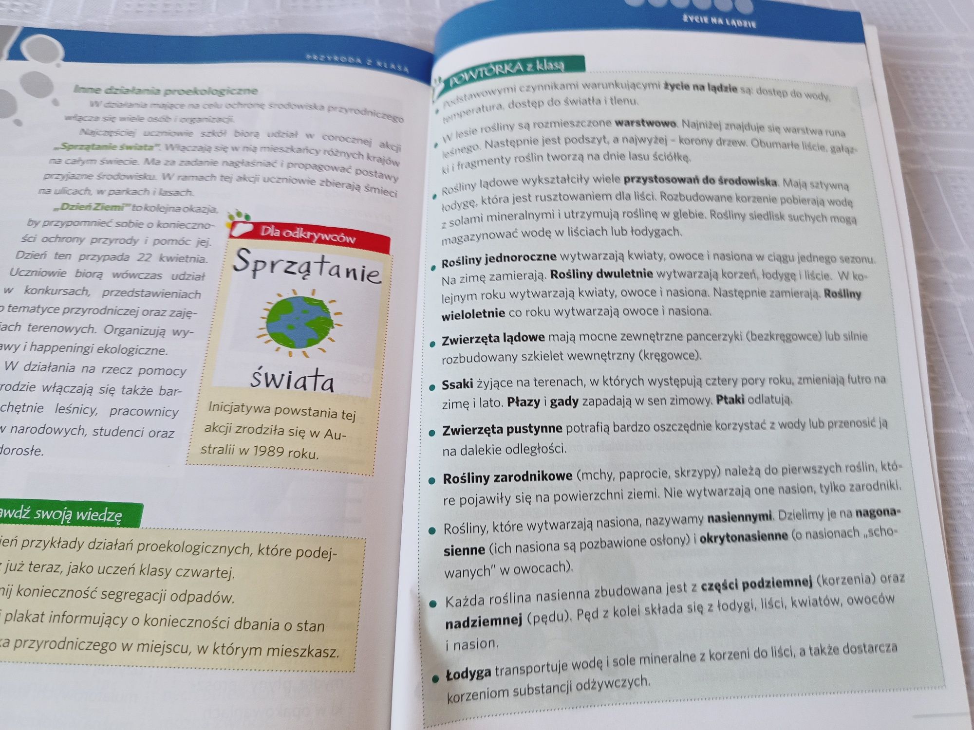 Podręcznik "Przyroda z klasą", klasa 4, szkoła podstawowa