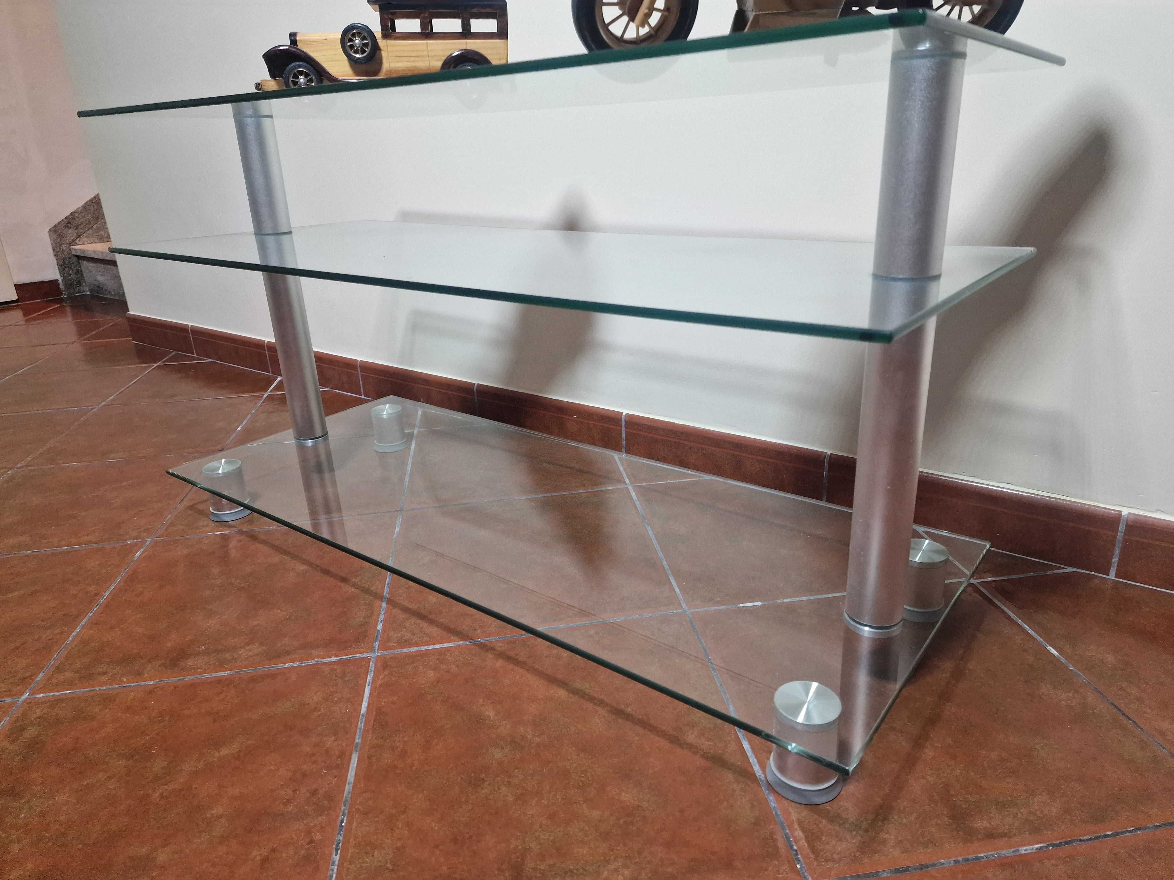 Mesa vidro decorativa