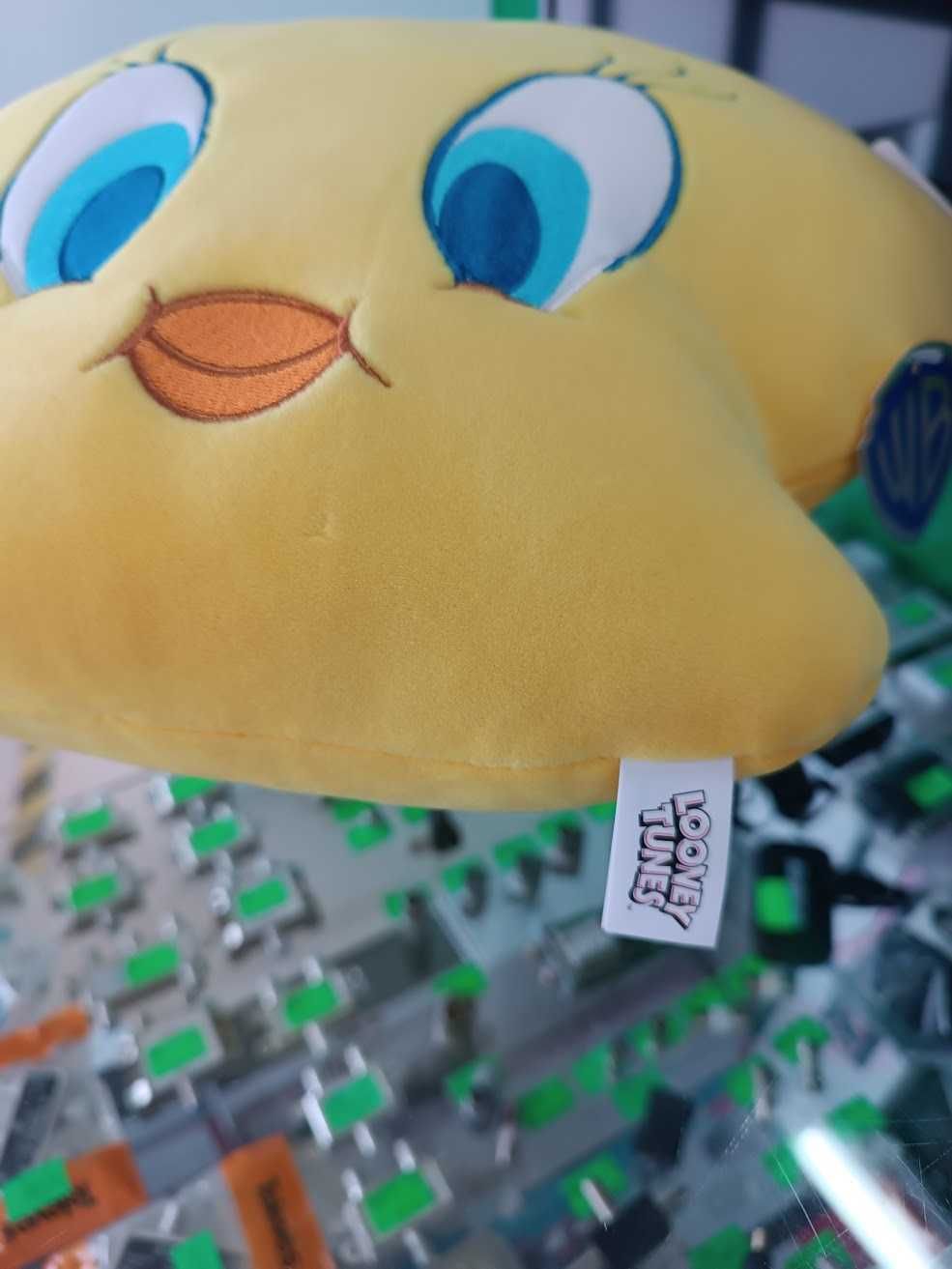 Peluche Almofada Tweety Looney (Edição 100 anos Warner Bros) 33x30cm