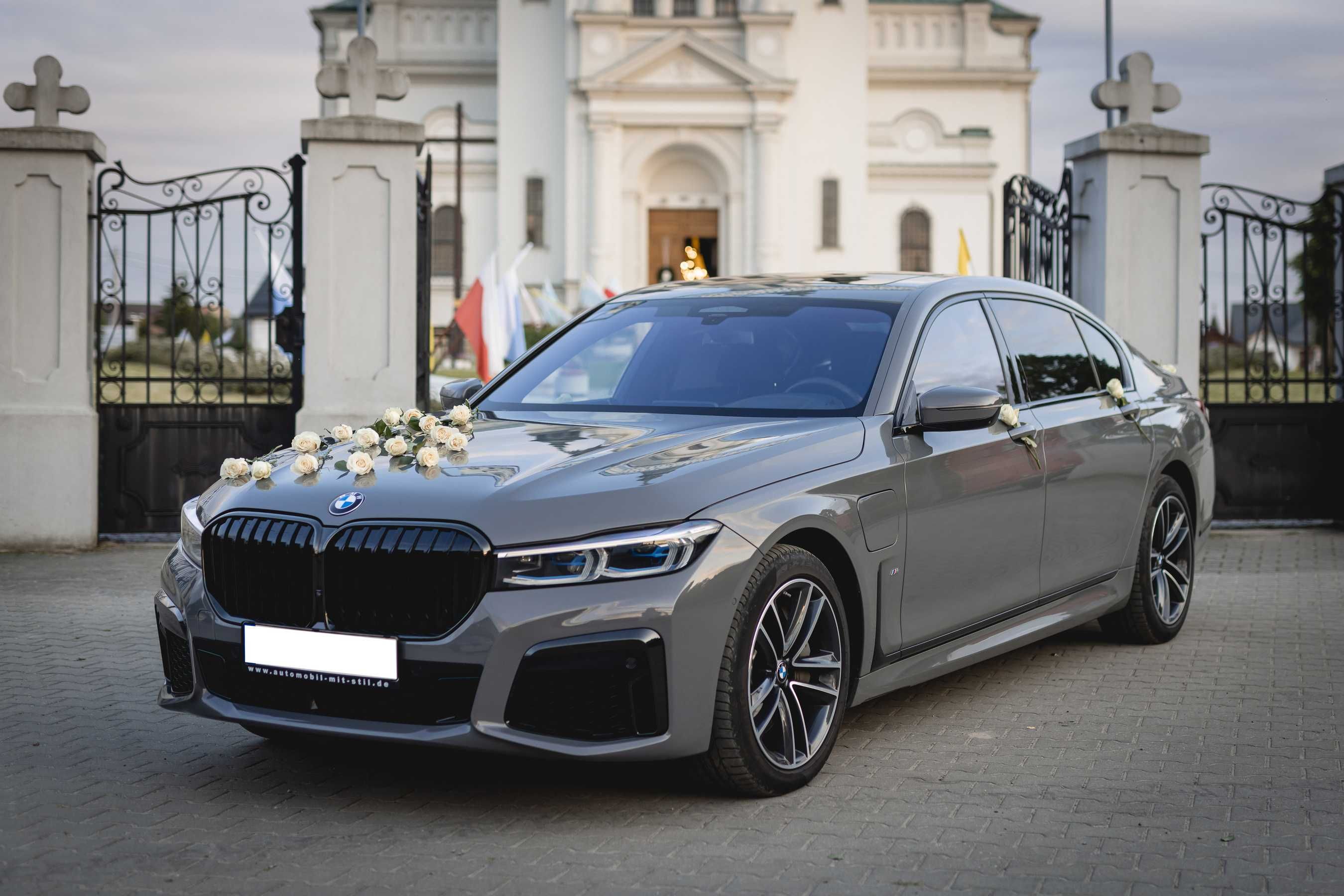 Auto do ślubu lub sesji zdjęciowej BMW seria 7 wersja Long