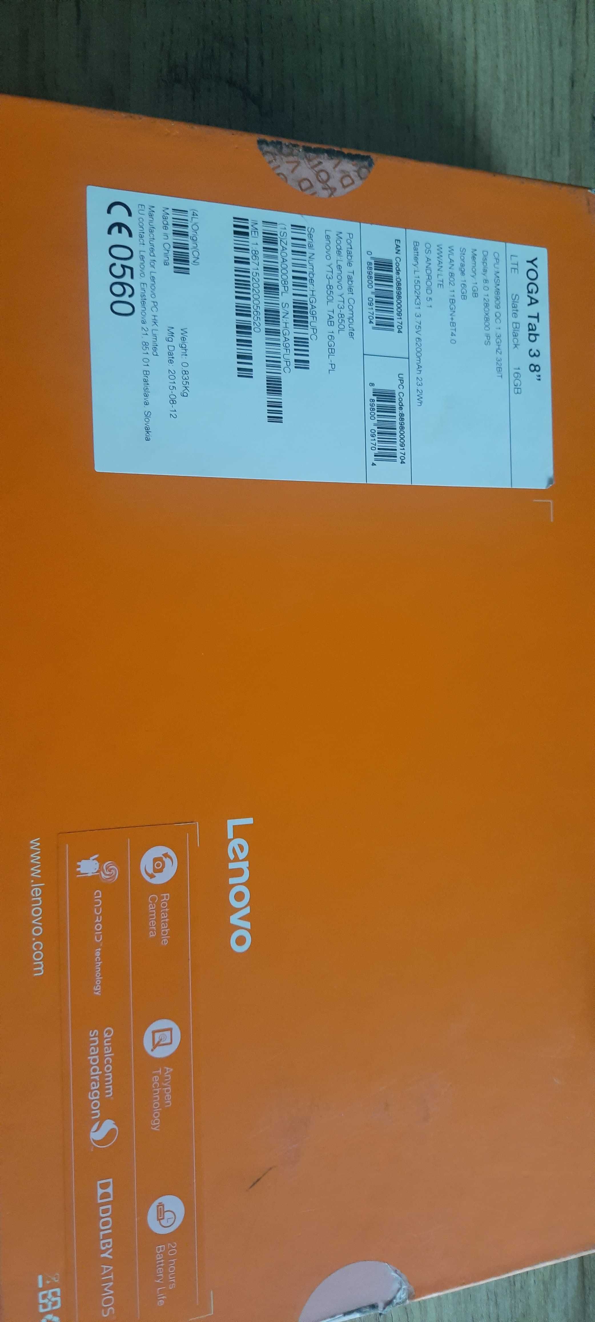 Tablet lenovo tab 3 8"