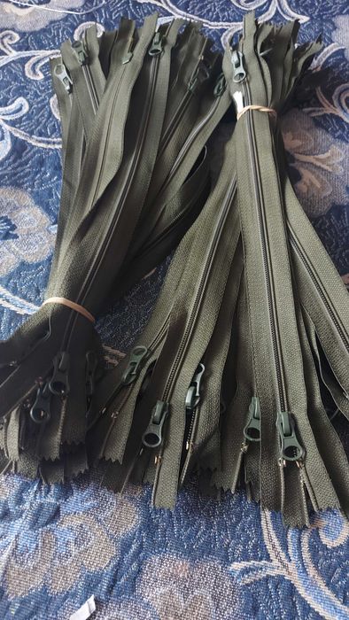 Змійка, блискавка, застібка для одягу, хакі