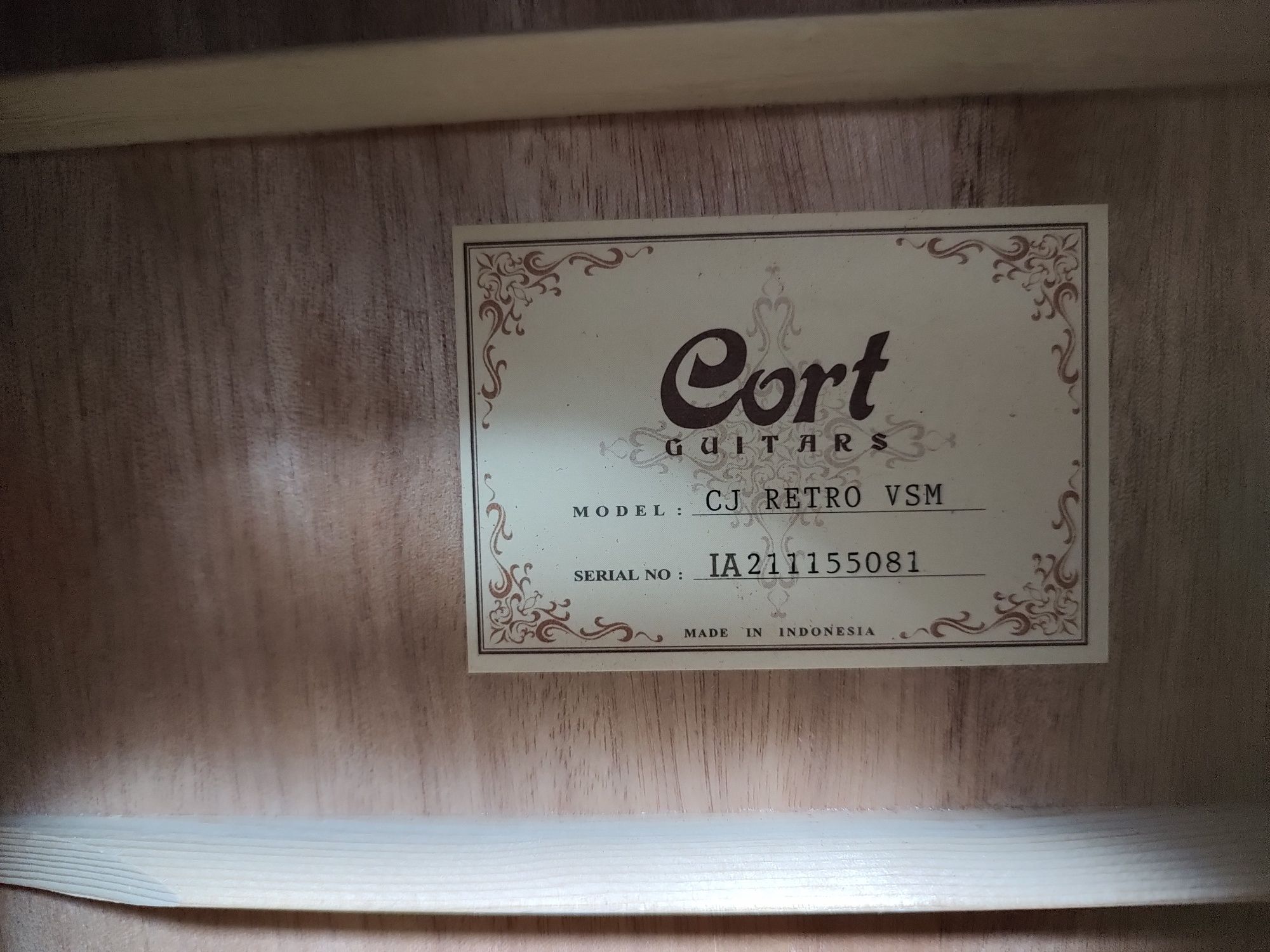 NOWA Cort CJ RETRO VSM gitara elektroakustyczna Piękne Jumbo !!