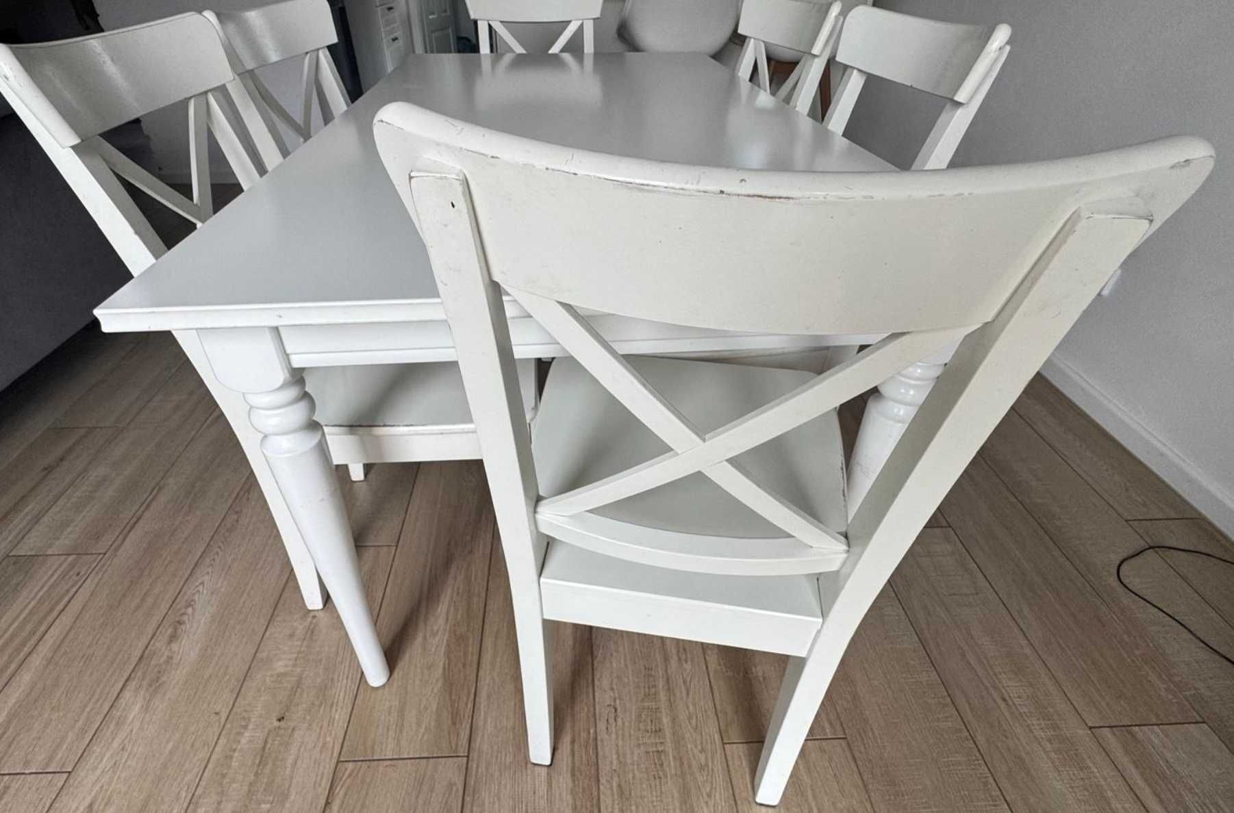 Stół i 6 krzeseł IKEA Danderyd / Ingolf