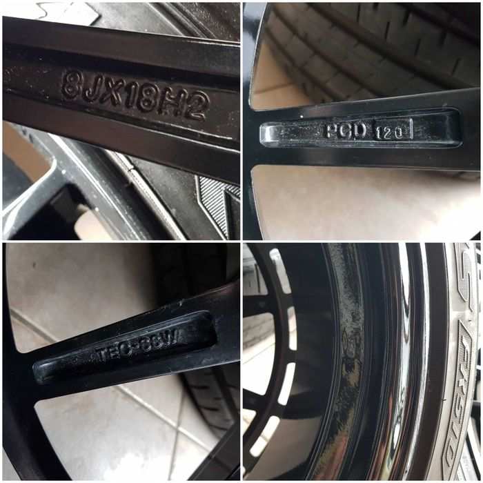 Koła felgi TEC GT8 8x18 et35 5x120 BMW 3 e90 e91 e46 225/40/18