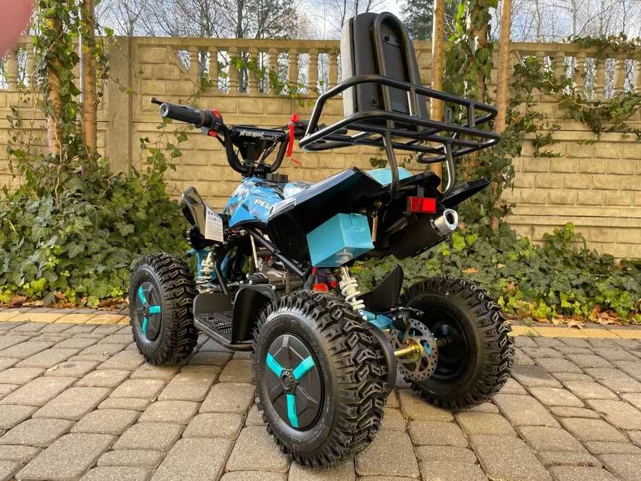 MINI QUAD SPALINOWY 50cc / Pelikan Predator / Duże koła / Raty Oparcie