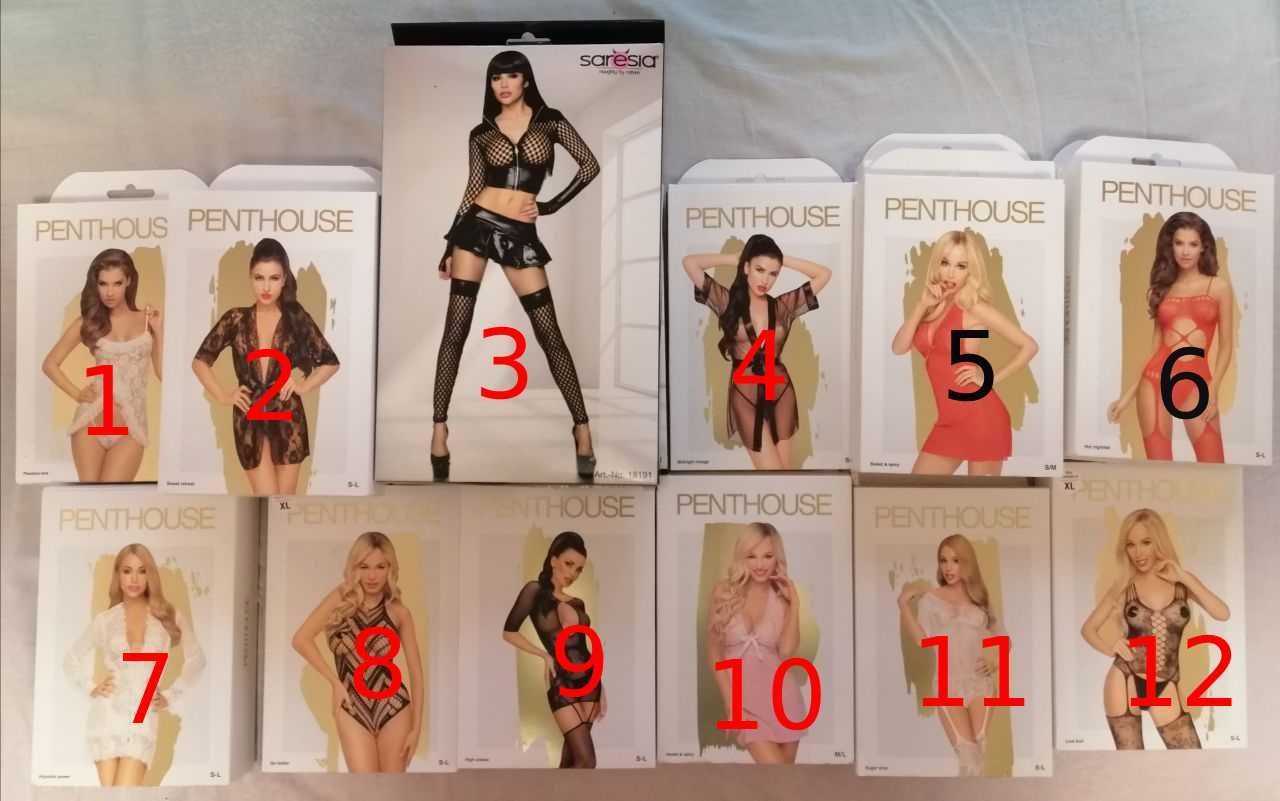 PENTHOUSE Сексуальна еротична білизна, боді, пеньюари, комплекти