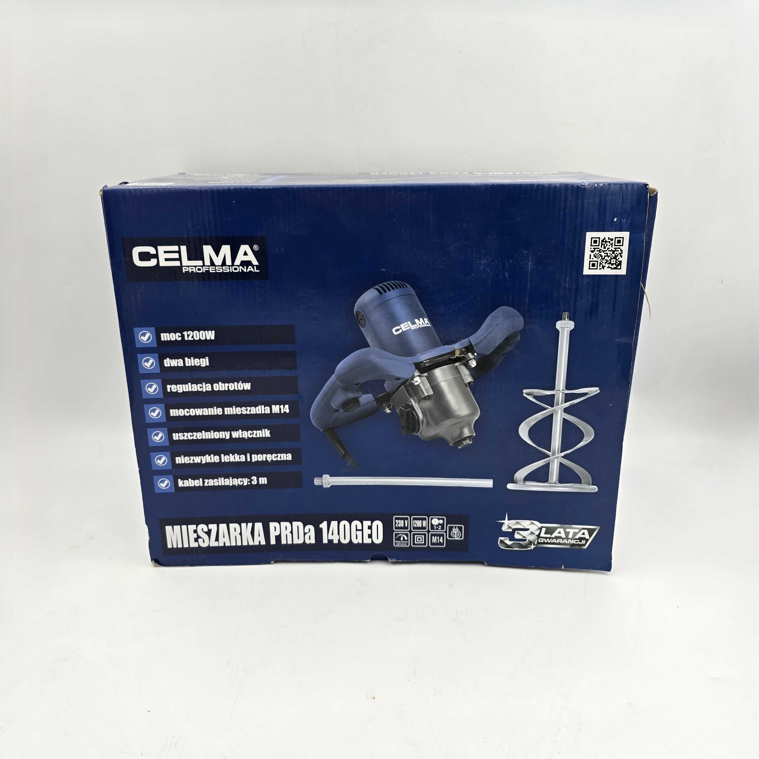 Mieszarka Mieszadło Celma Professional PRDa 140 GEO 1200W NOWA