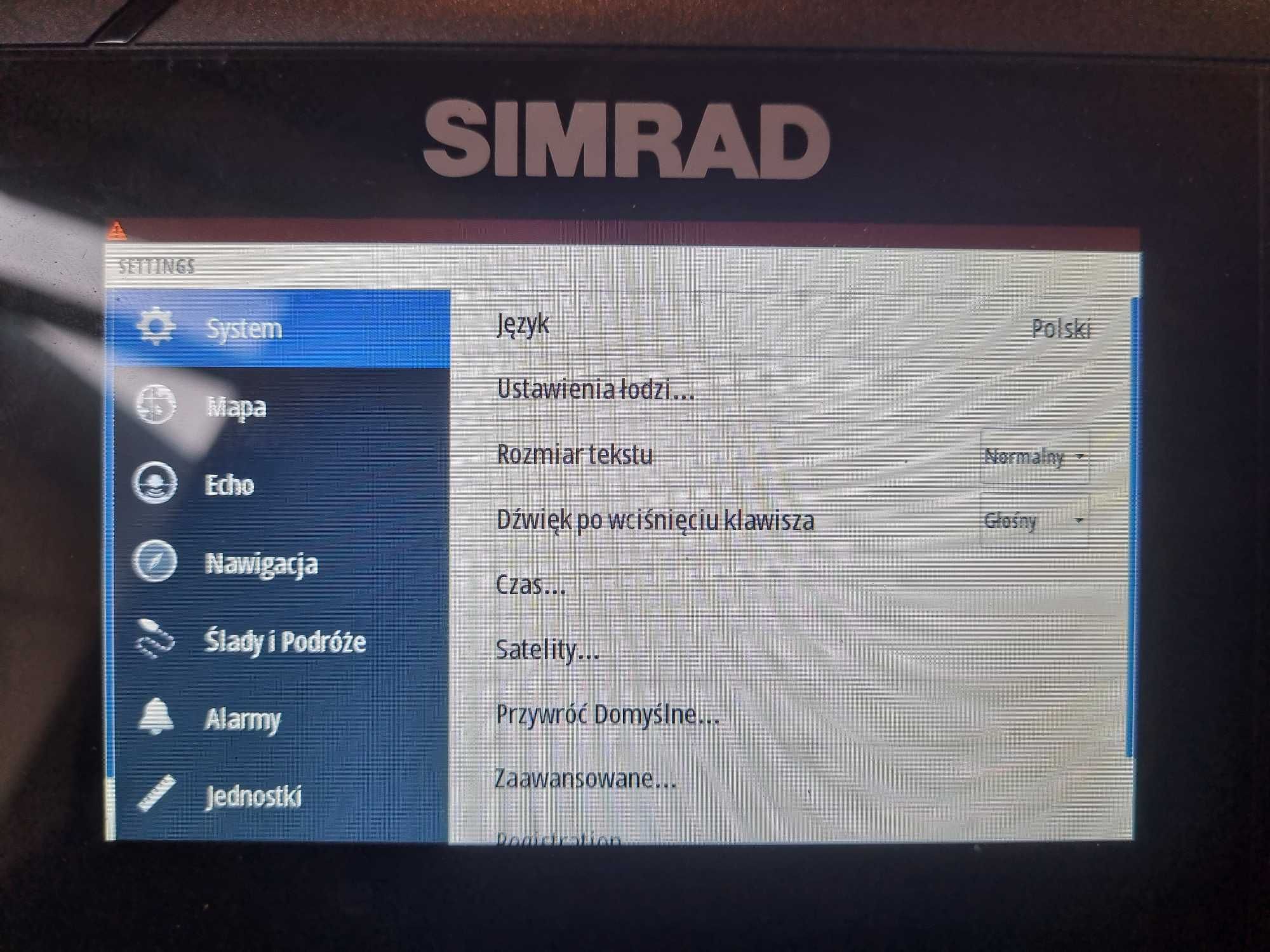 Simrad cruise 5" echosonda gps ploter map