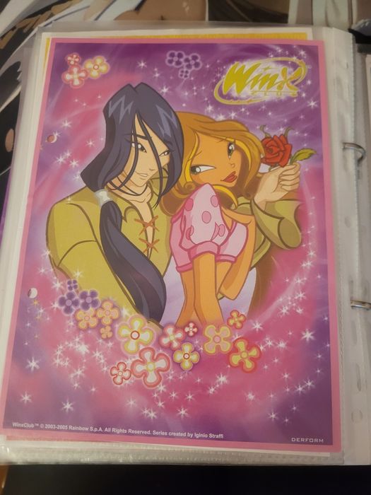 Karteczki kolekcjonerskie winx club duże