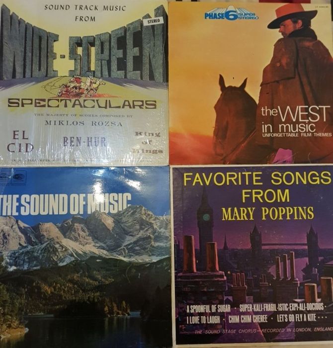 Vinil - bandas sonoras de filmes famosos