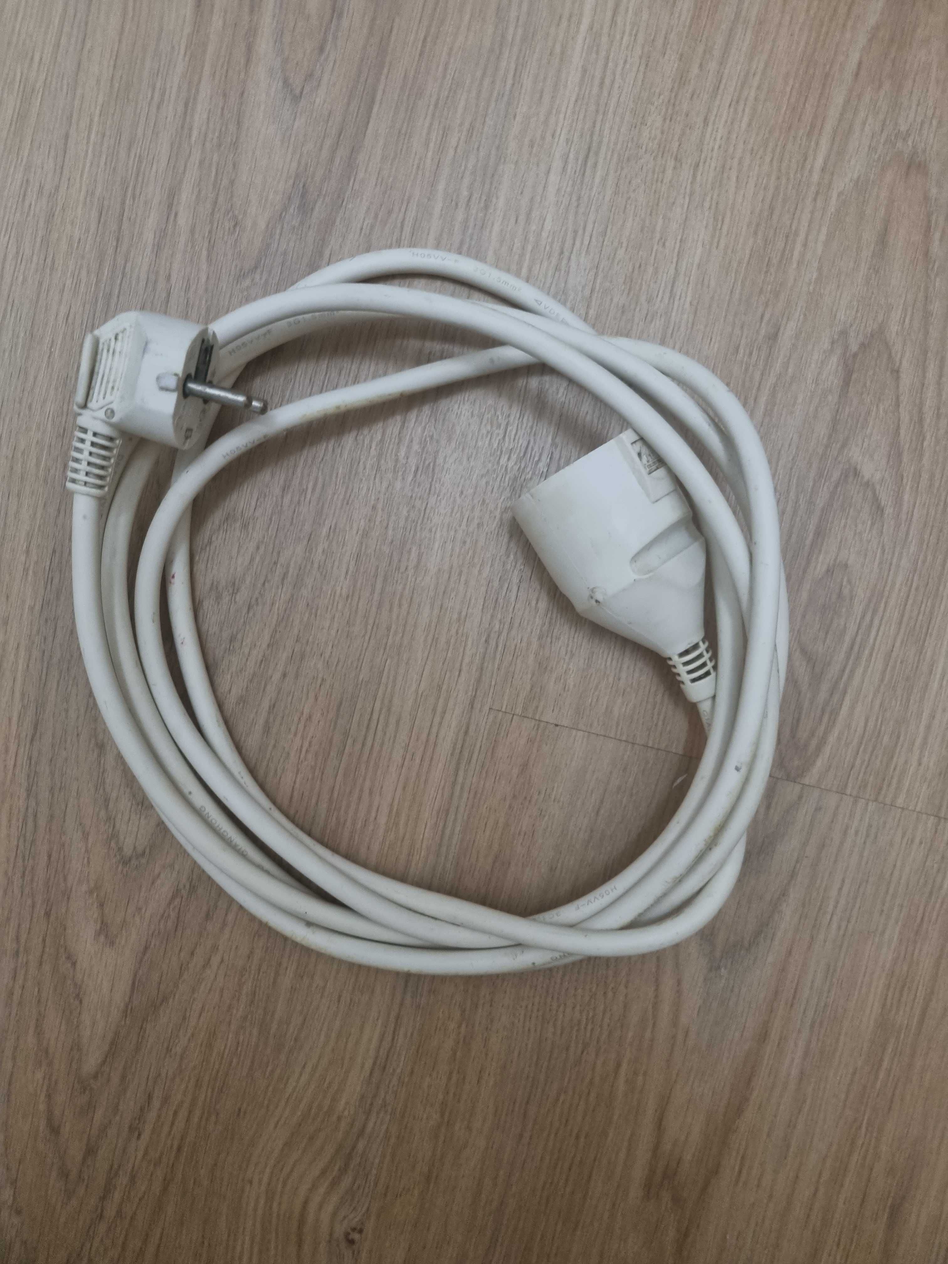 Extensão tripla, c/ligação à terra/branco,novas