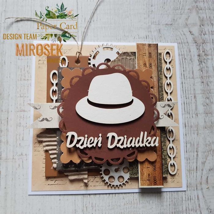 Kartka okolicznościowa męska ręcznie robiona dla dziadka taty chłopaka