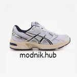 (36-45) Беговые кроссовки Asics Gel-1130 White Black Beige