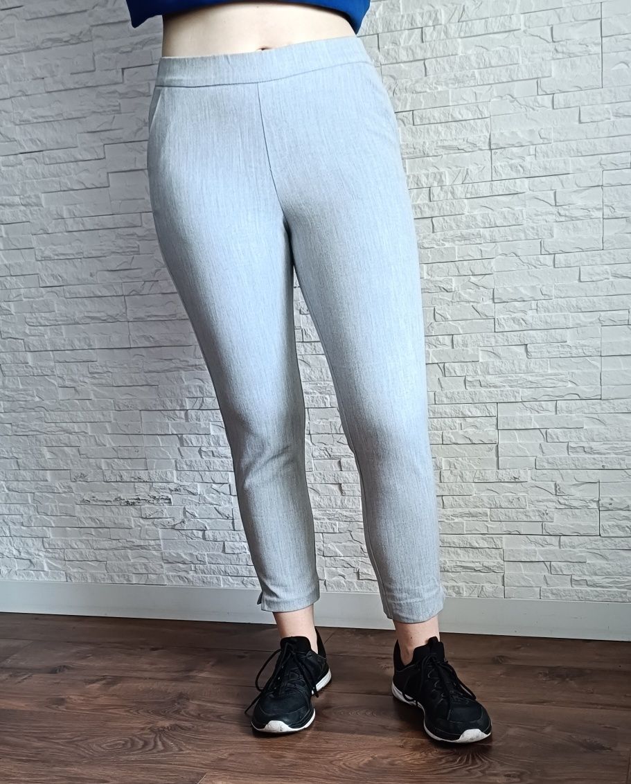 Zara TRF szare spodnie z gumką