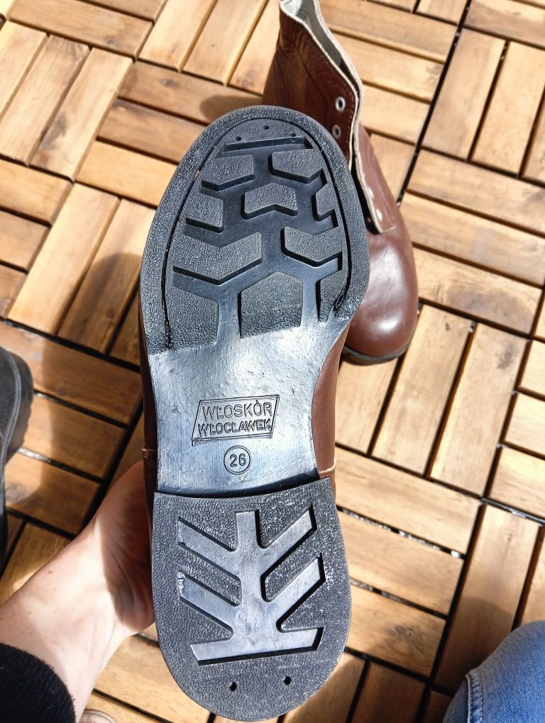 Buty robocze skórzane PRL