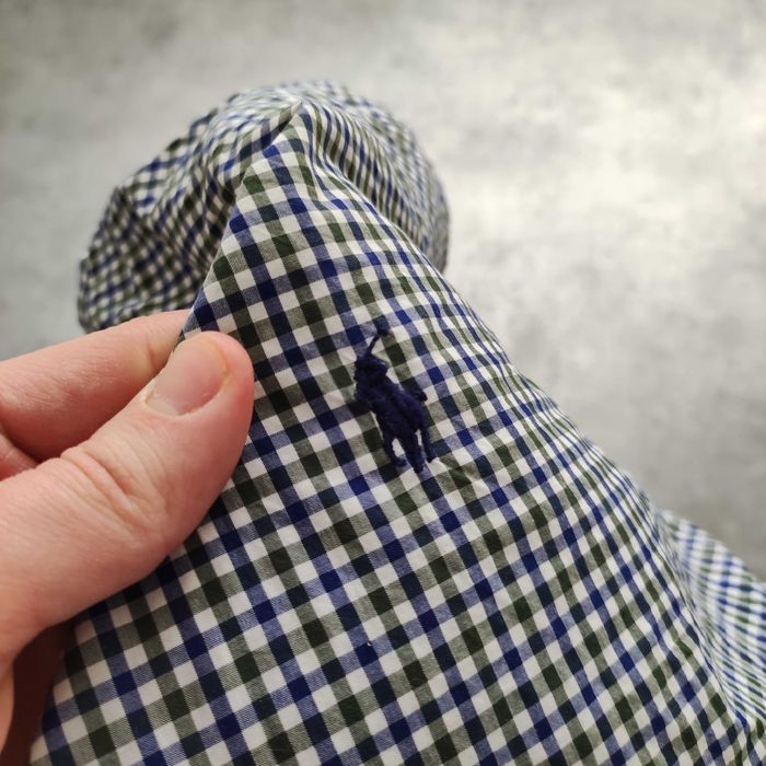 MĘSKA Elegancka PREMIUM Koszula Konik Polo Ralph Lauren Haft Kratka