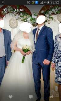 Весільна сукня свадебное платье Айворі 48-50р