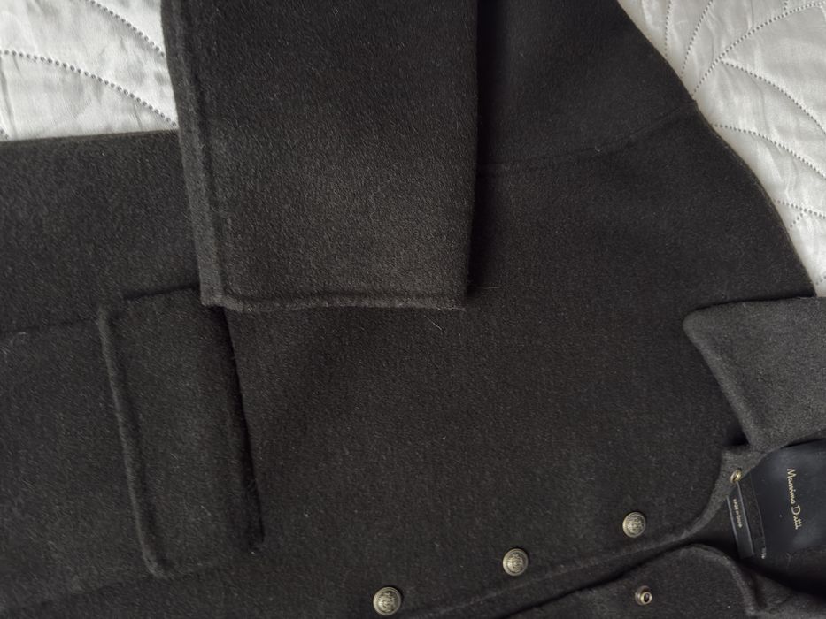 Вовняне вкорочене пальто жакет Massimo Dutti s/m