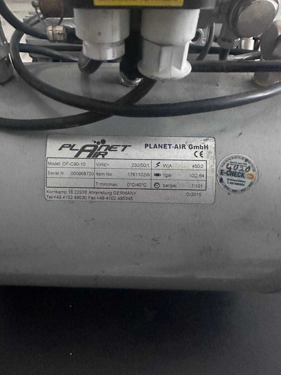 компреcсор PLANET- AIR, модель OF-C90-10 в хорошем состоянии