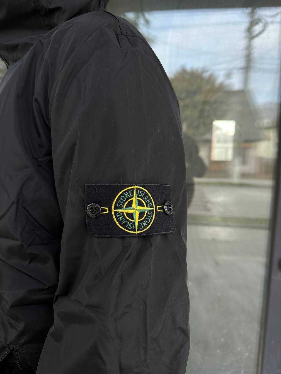 Стон Айленд куртка чорна вітровка // Stone Island GoreTex