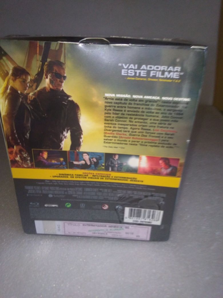 Blu-ray Exterminador filme com crânio edição de 2015 limitada selado