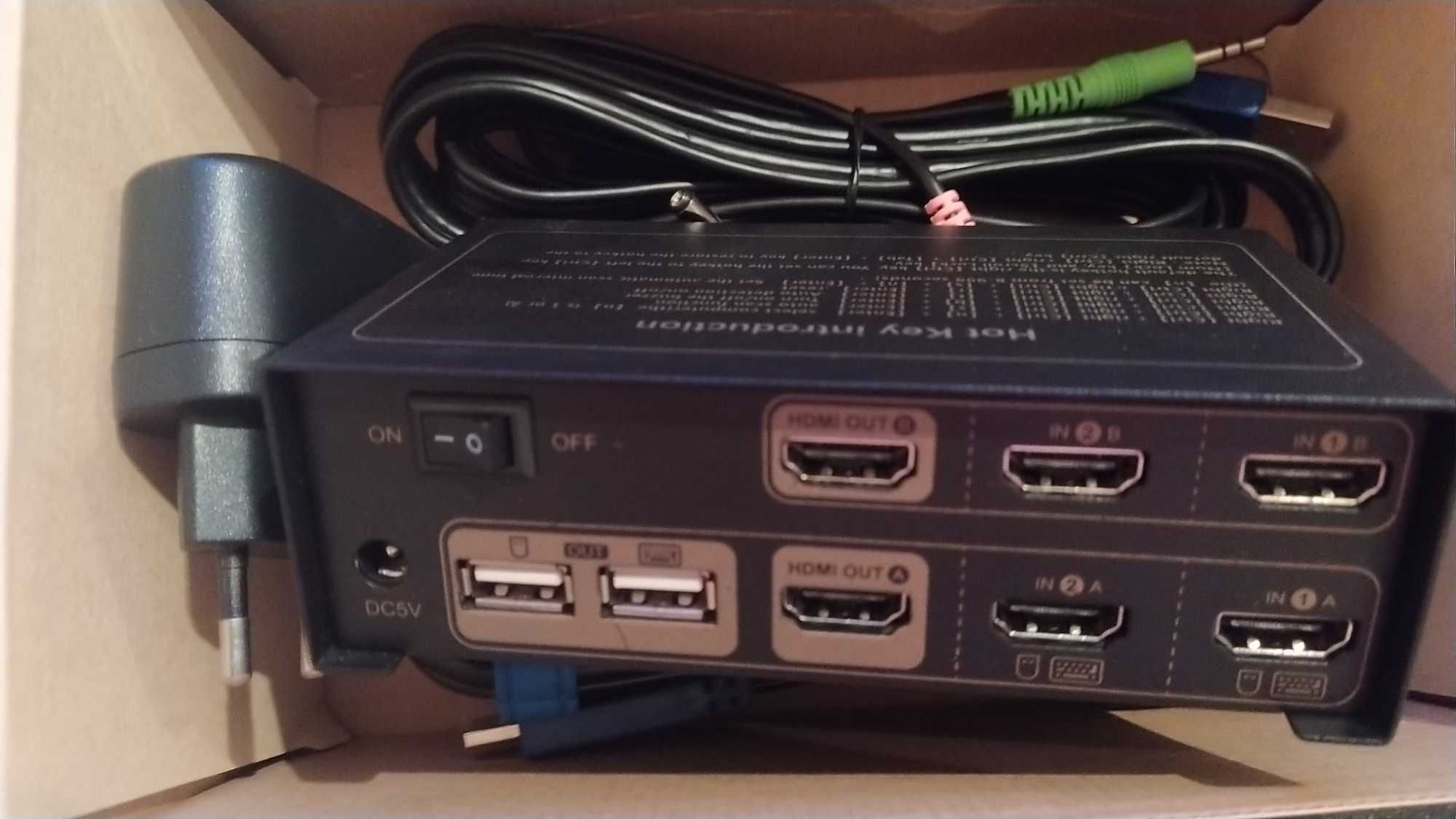 KVM 2 PC 2 Monitor 4k/2k
