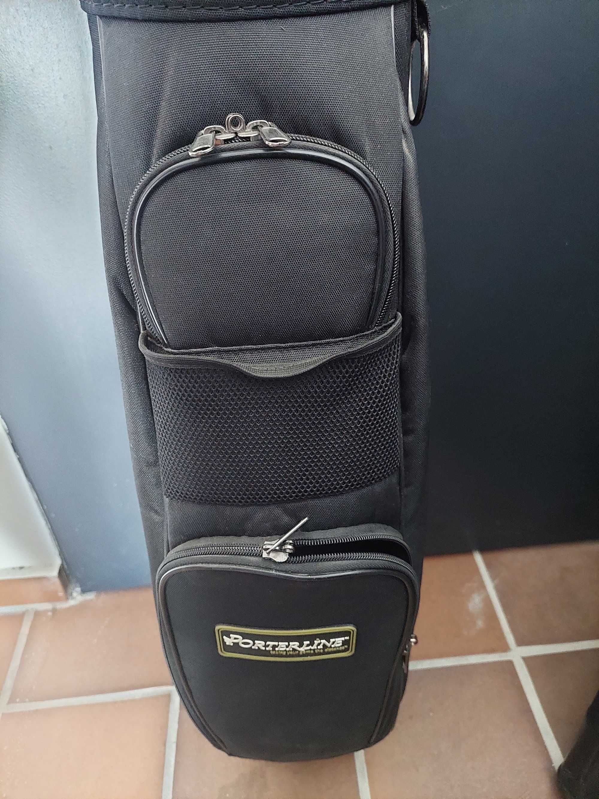 Saco/bag de golfe, SkyPorter, com codigo e rodas + tacos Mizuno Astrom