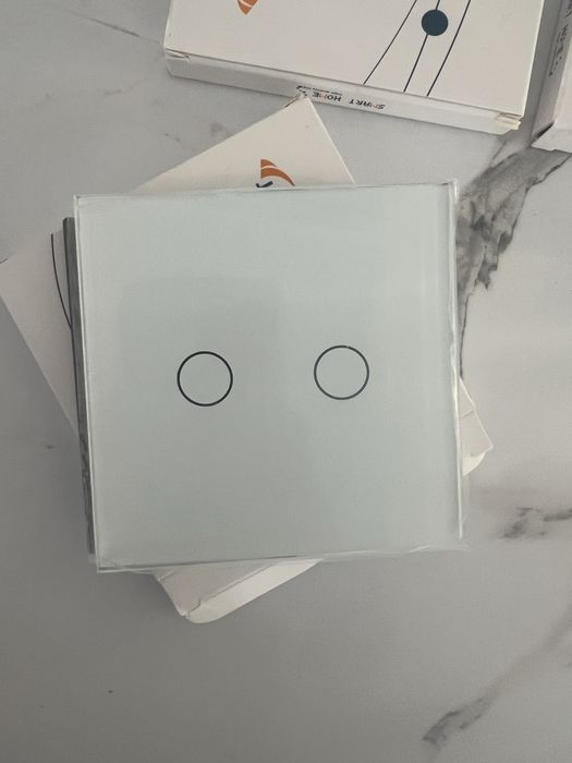 włączniki dotykowe szklane wifi bez n tuya smart life biały