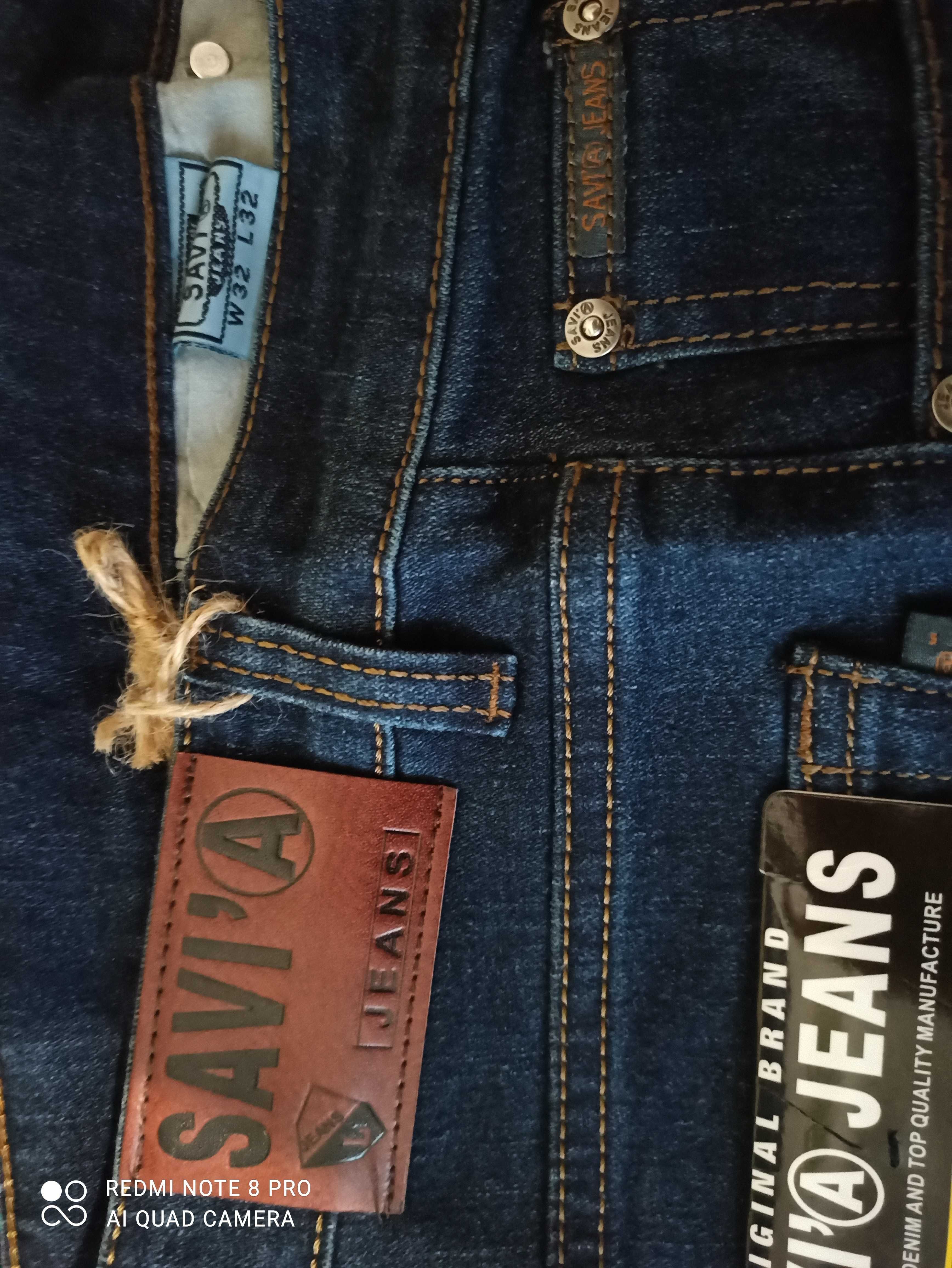 Джинсы Savi'a jeans мужские классические прямые р.32