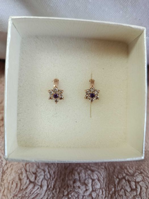 Дитячі золоті сережки