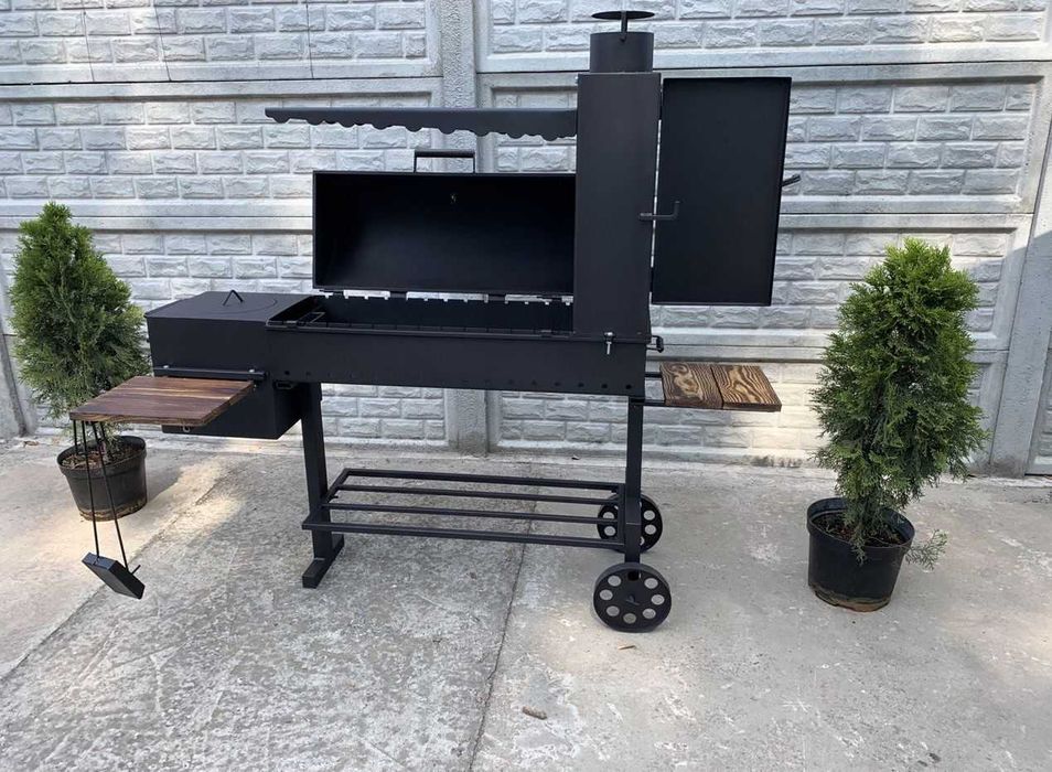 4мм! Мангал 4в1! Усиленный Смокер / Коптильня Холодного и Горячего