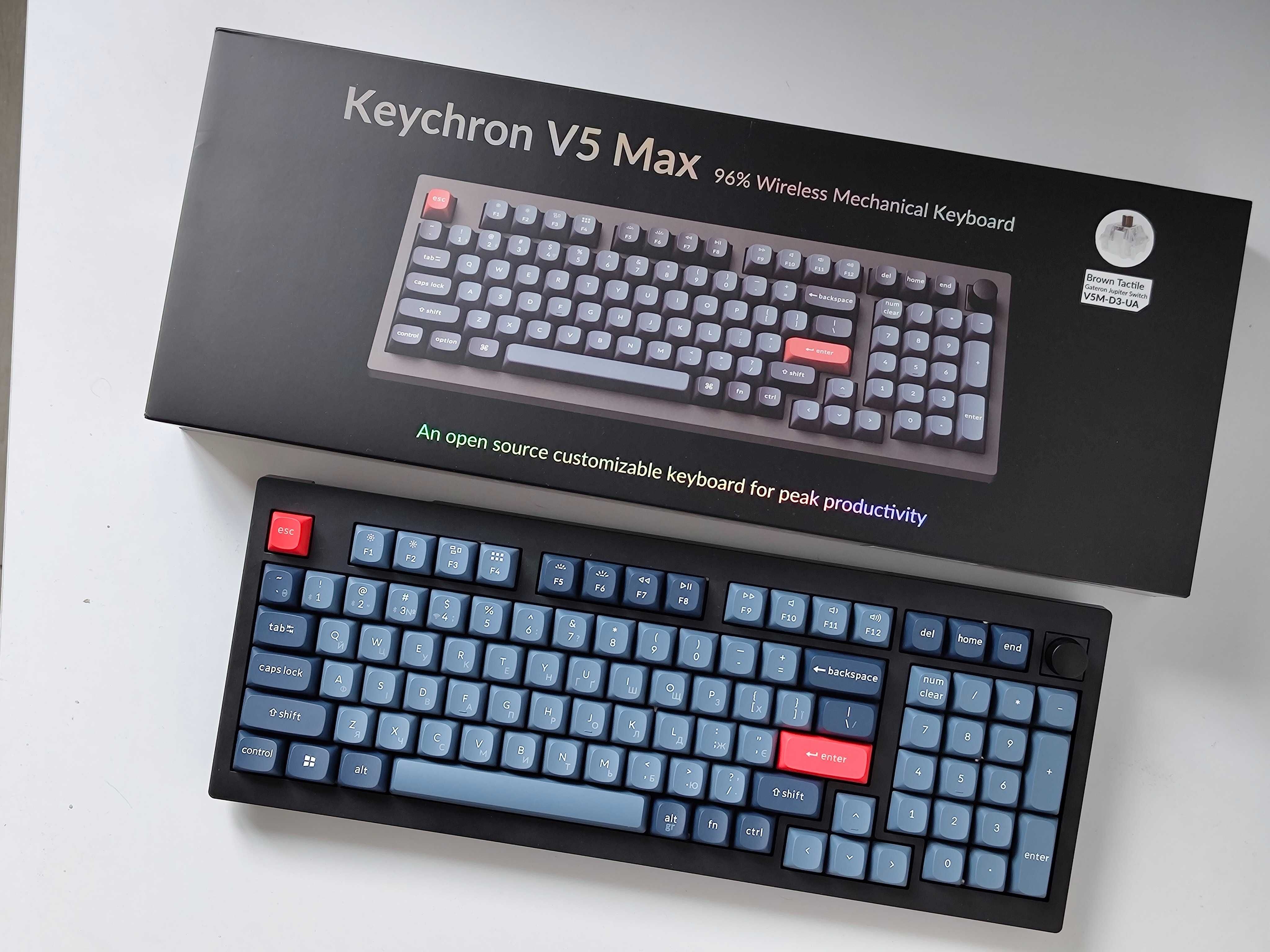 Механічна клавіатура Keychron V5 Max (Brown switch)