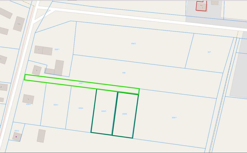 działki budowlane 10.59a Trębaczów