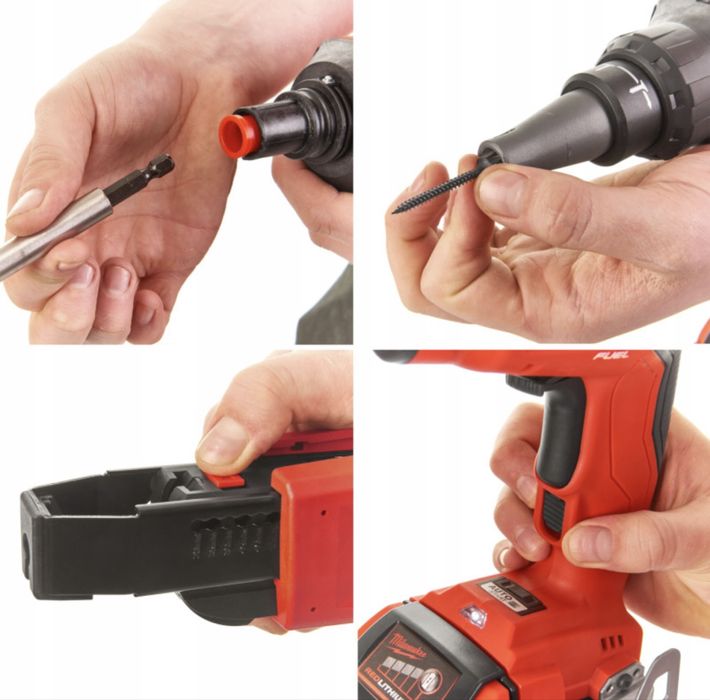 Milwaukee M18 FSG + CA55 – wkrętarka do karton gipsu, zadbana Polecam