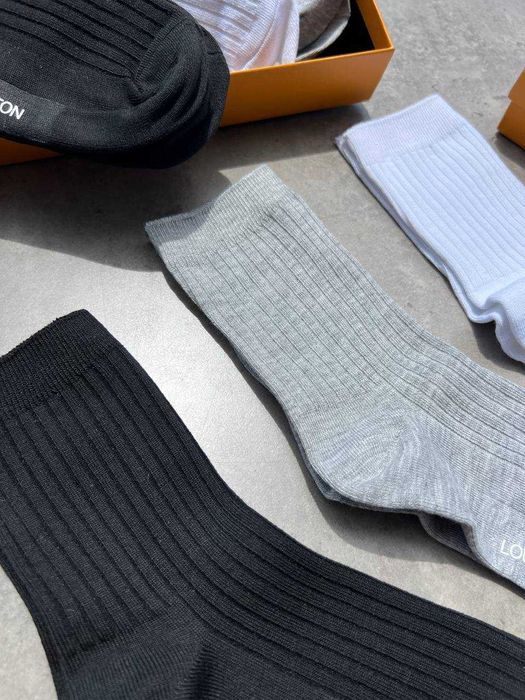 Мужские носки Louis Vuitton мужское белье LV 3 пары в коробке t147