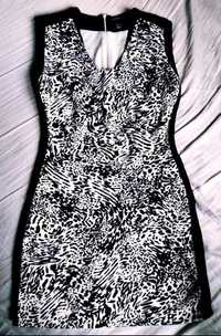 Святкове плаття, сукня mango, платье нарядное черно-белое