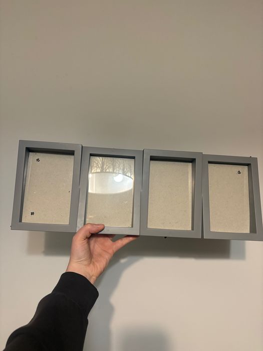 Szara ramka multiramka na 4 zdjęcia