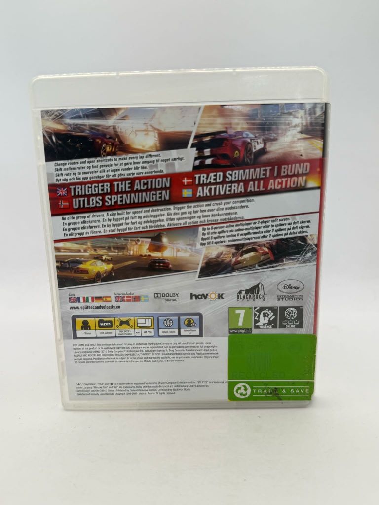 Split Second Velocity Ps3 nr 8236