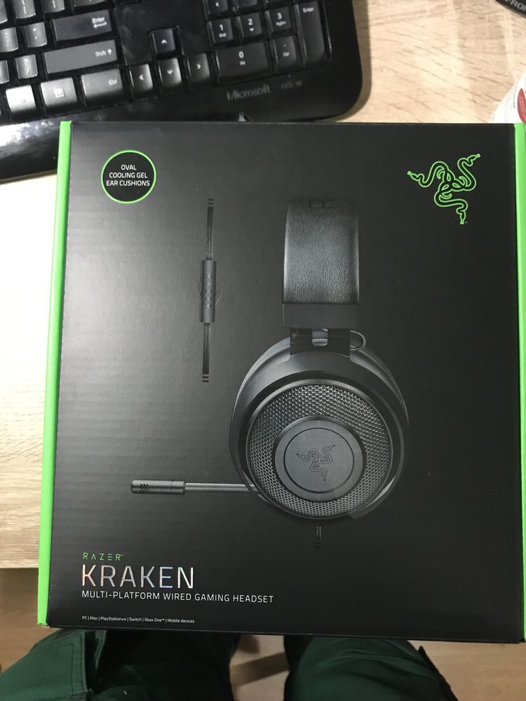 Słuchawki Razer Kraken Black żelowe!