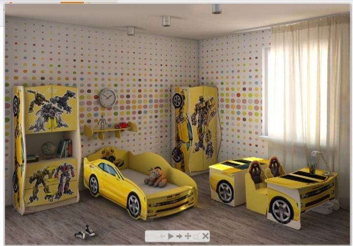 Меблі в дитячу кімнату"трансформери"(шкафи,стіл,ящик,стілець)