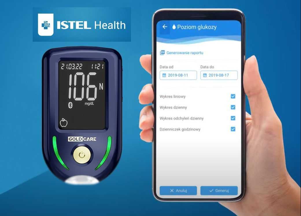 Glukometr Diagnostic Gold Care – Duży Zestaw
