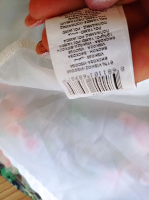 Piękna, romantyczna sukienka R.40 wiskoza, stan bdb